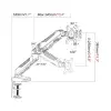 Giá treo, giá đỡ arm màn hình máy tính E-Dra EMA7301