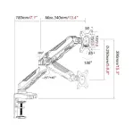 Giá treo, giá đỡ arm màn hình máy tính E-Dra EMA7301