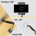 Giá treo, giá đỡ arm màn hình máy tính E-Dra EMA7303