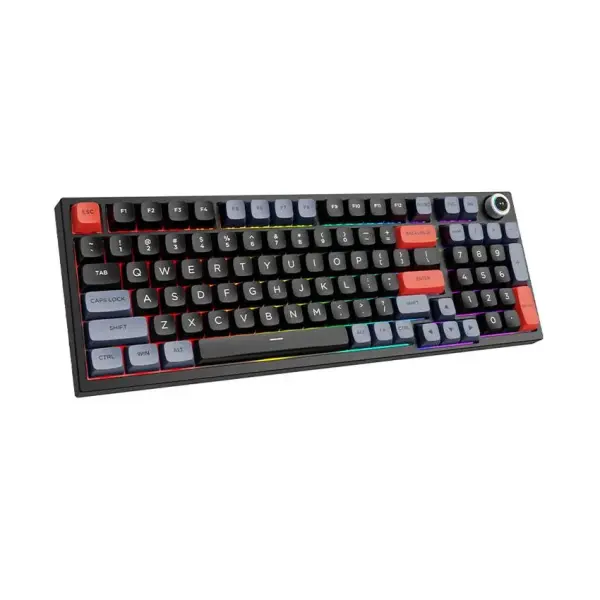 Bàn phím máy tính gaming cơ có dây Asestek AK98 grey black