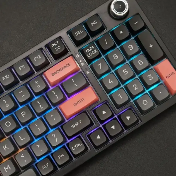 Bàn phím máy tính gaming cơ có dây Asestek AK98 grey black