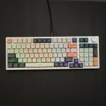 Bàn phím máy tính gaming cơ có dây Asestek AK98 grey white