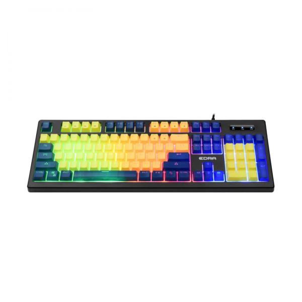 Bàn phím máy tính cơ gaming có dây E-Dra EK302 Blue + Yellow