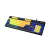 Bàn phím máy tính cơ gaming có dây E-Dra EK302 Blue + Yellow