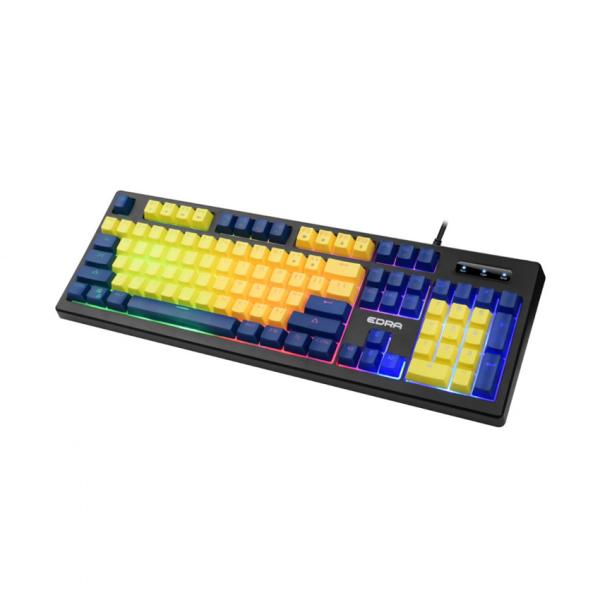 Bàn phím máy tính cơ gaming có dây E-Dra EK302 Blue + Yellow