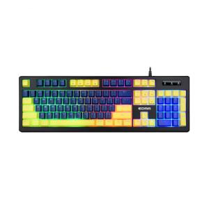 Bàn phím máy tính cơ gaming có dây E-Dra EK302 Yellow Blue