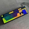 Bàn phím máy tính cơ gaming có dây E-Dra EK302 Yellow Blue