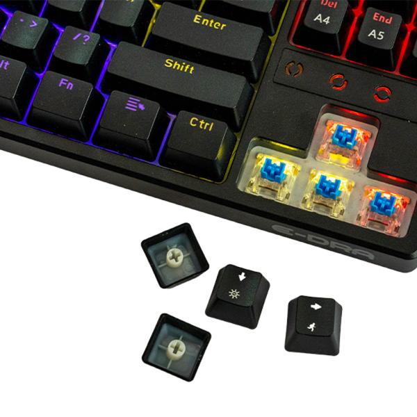 Bàn phím máy tính cơ gaming có dây E-Dra EK3287 Black