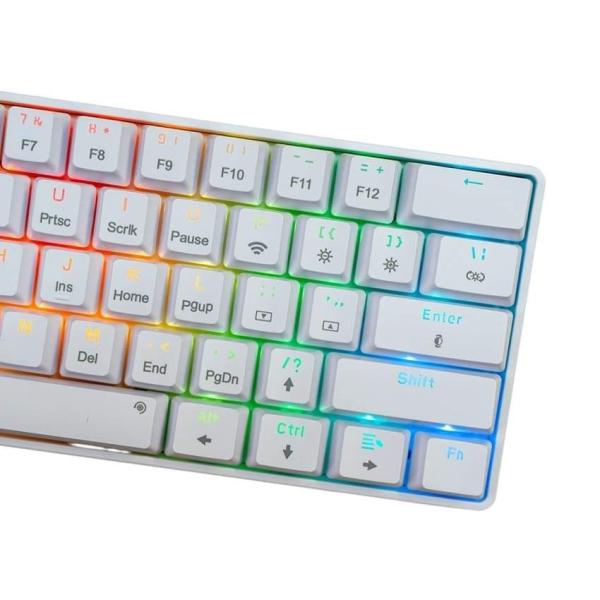 Bàn phím máy tính cơ gaming không dây E-Dra EK361W V3 White