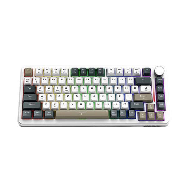 Bàn phím máy tính cơ gaming không dây E-Dra EK375W White