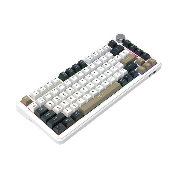 Bàn phím máy tính cơ gaming không dây E-Dra EK375W White
