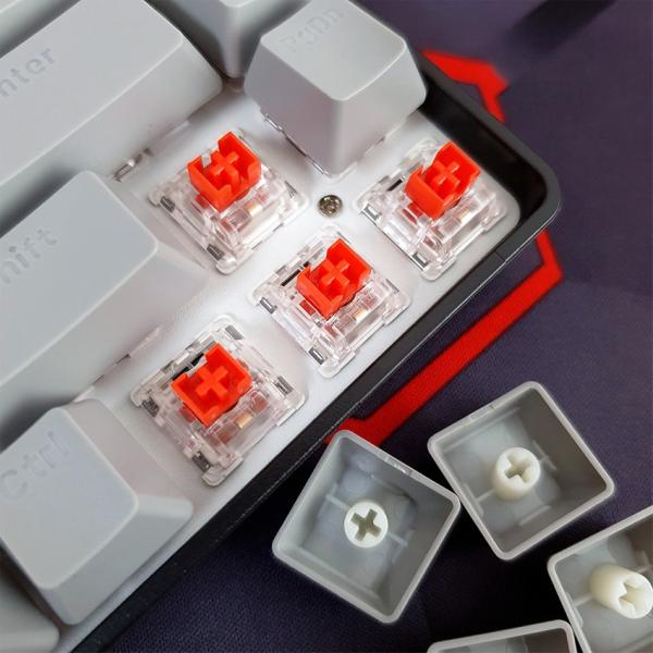 Bàn phím máy tính cơ gaming không dây E-Dra EK384 Triple Mode Alpha
