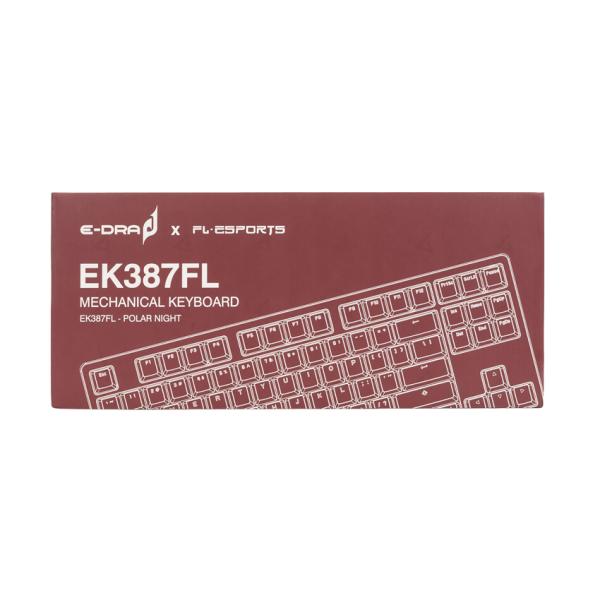 Bàn phím máy tính cơ gaming có dây E-Dra EK387FL Polar Night