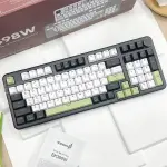 Bàn phím máy tính cơ gaming không dây E-Dra EK398W Black White