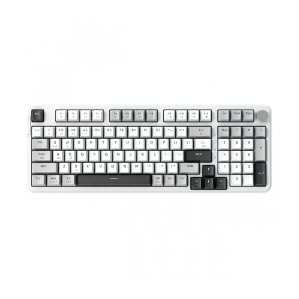 Bàn phím máy tính cơ gaming không dây E-Dra EK398W Gray White