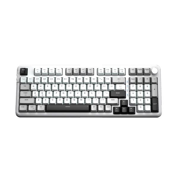 Bàn phím máy tính cơ gaming không dây E-Dra EK398W Gray White