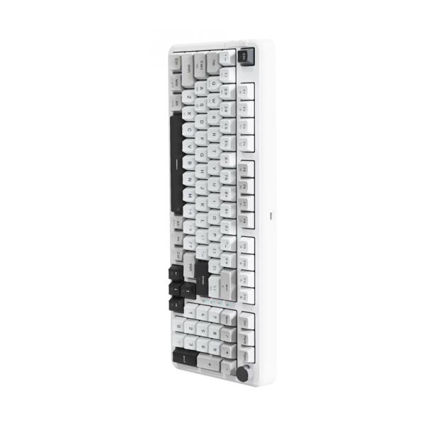 Bàn phím máy tính cơ gaming không dây E-Dra EK398W Gray White