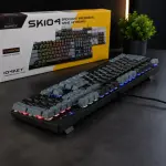 Bàn phím máy tính cơ gaming có dây Sorex SK104 Gray Black