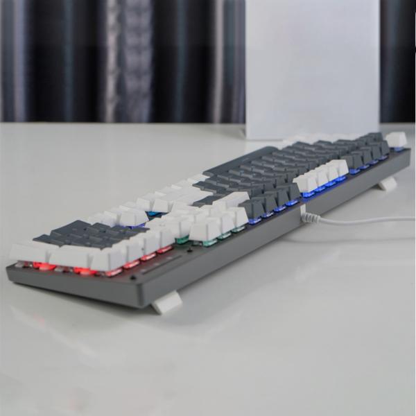 Bàn phím máy tính cơ gaming có dây Sorex SK104 White Gray