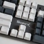 Bàn phím máy tính cơ gaming có dây Sorex SK104 White Gray