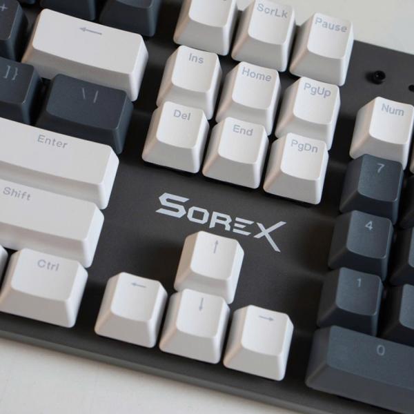 Bàn phím máy tính cơ gaming có dây Sorex SK104 White Gray