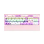 Bàn phím máy tính gaming cơ có dây Sorex SK105 Pink White