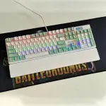 Bàn phím máy tính gaming cơ có dây Sorex SK105 Green White