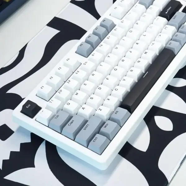 Bàn phím máy tính gaming không dây Sorex SK98W gray black Rgb 3 mode