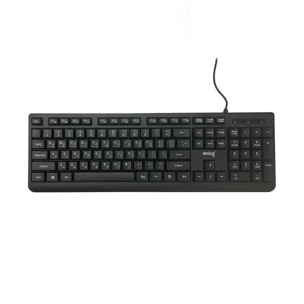 Bàn phím máy tính văn phòng tiếng hàn quốc có dây Deiog DY-803S