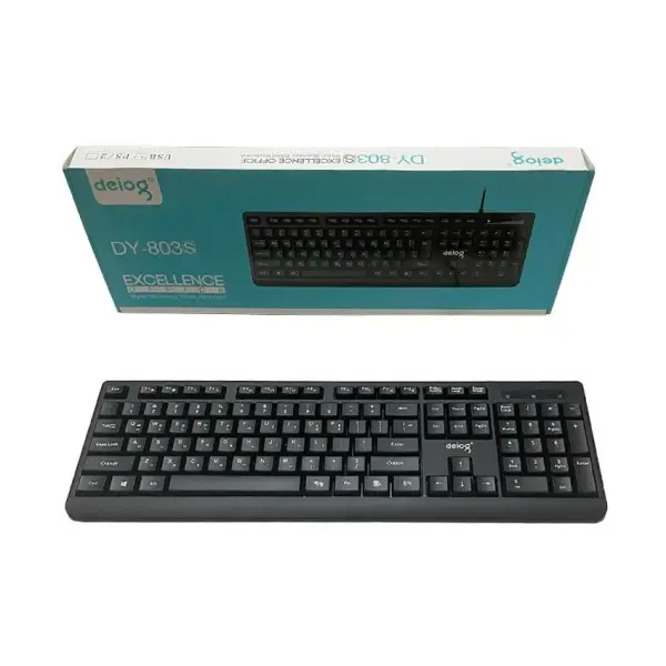 Bàn phím máy tính văn phòng tiếng hàn quốc có dây Deiog DY-803S