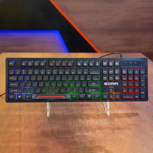 Bàn phím máy tính văn phòng giả cơ có dây E-Dra EK506 Black