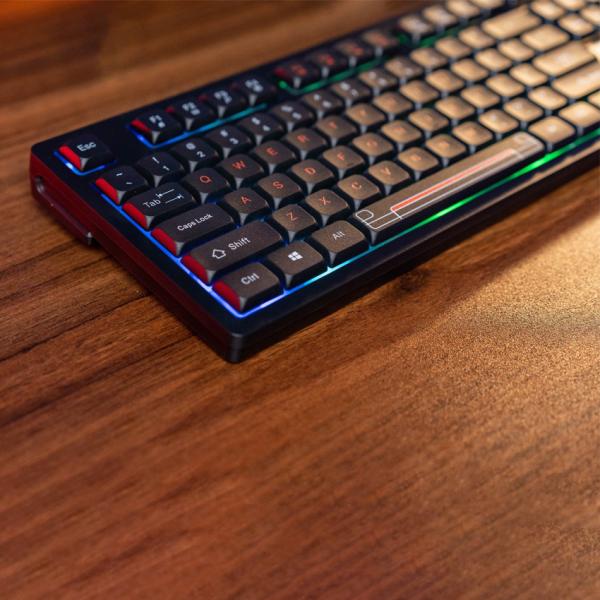 Bàn phím máy tính văn phòng giả cơ có dây E-Dra EK506 Black