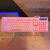 Bàn phím máy tính văn phòng giả cơ có dây E-Dra EK506 Pink