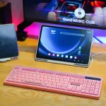 Bàn phím máy tính văn phòng giả cơ có dây E-Dra EK506 Pink