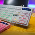 Bàn phím máy tính văn phòng giả cơ có dây E-Dra EK506 White