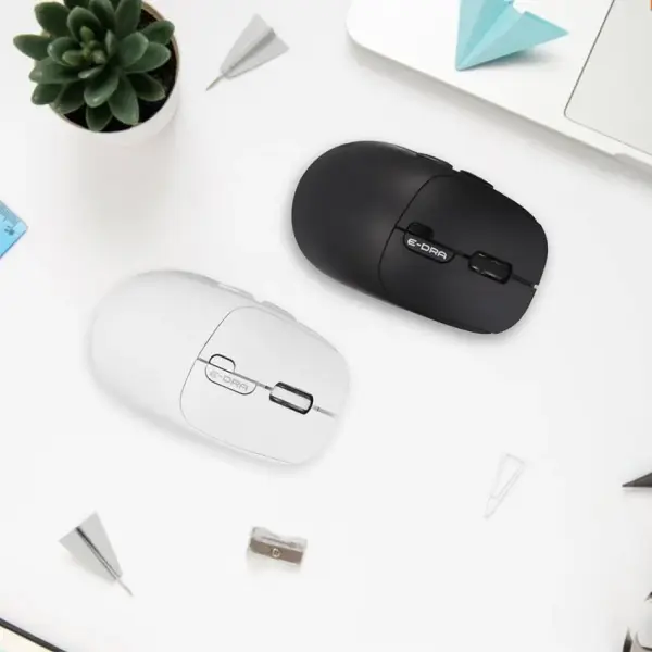 Chuột máy tính công thái học không dây E-Dra EM605W