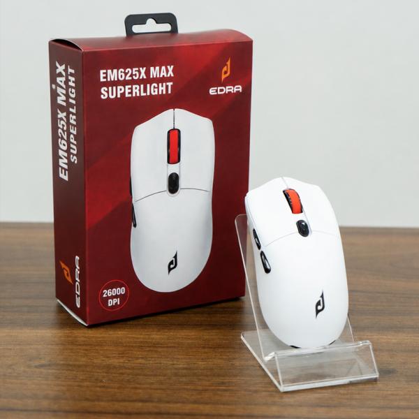Chuột máy tính gaming không dây E-Dra EM625X Max White