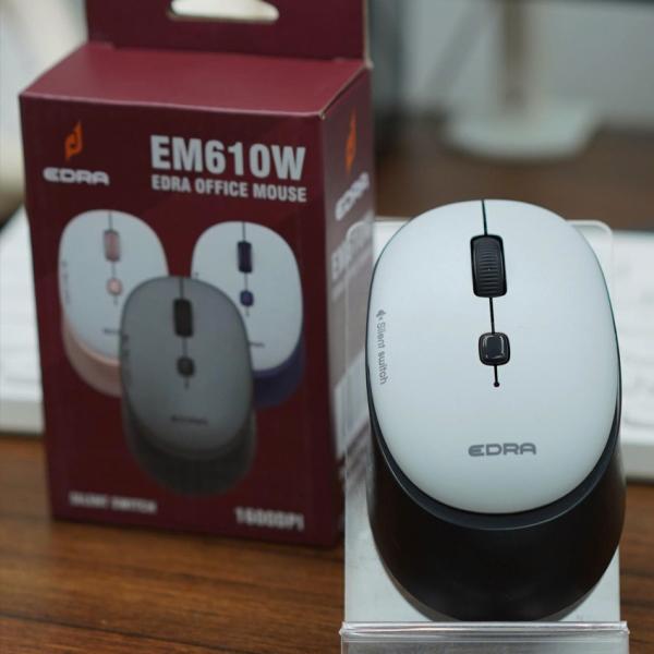 Chuột công thái học không dây E-Dra EM610W Silent Black