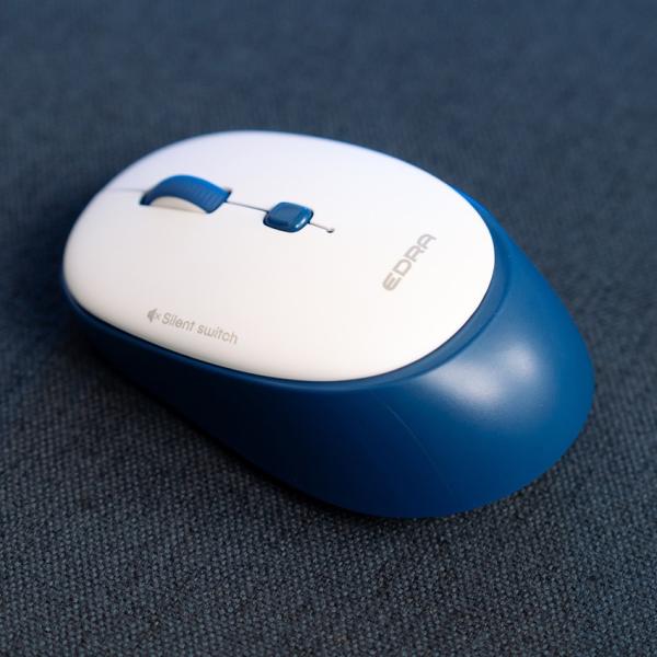 Chuột công thái học không dây E-Dra EM610W Silent Blue