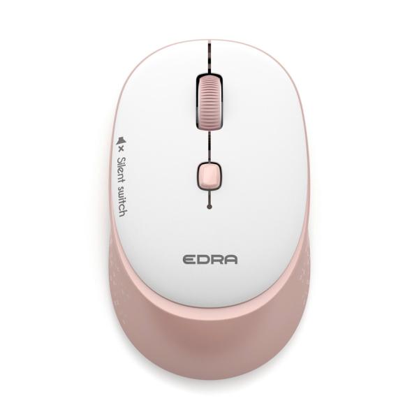 Chuột công thái học không dây E-Dra EM610W Silent Pink
