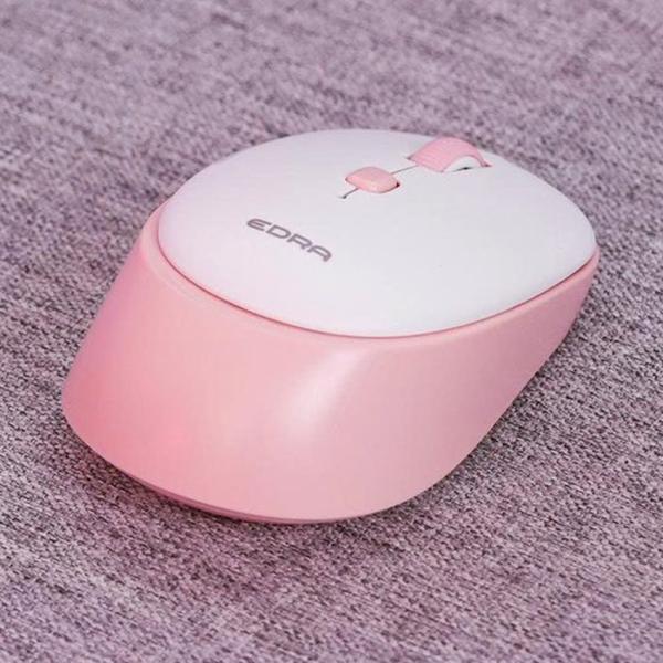 Chuột công thái học không dây E-Dra EM610W Silent Pink