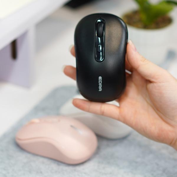 Chuột máy tính văn phòng không dây E-Dra EM611W Black