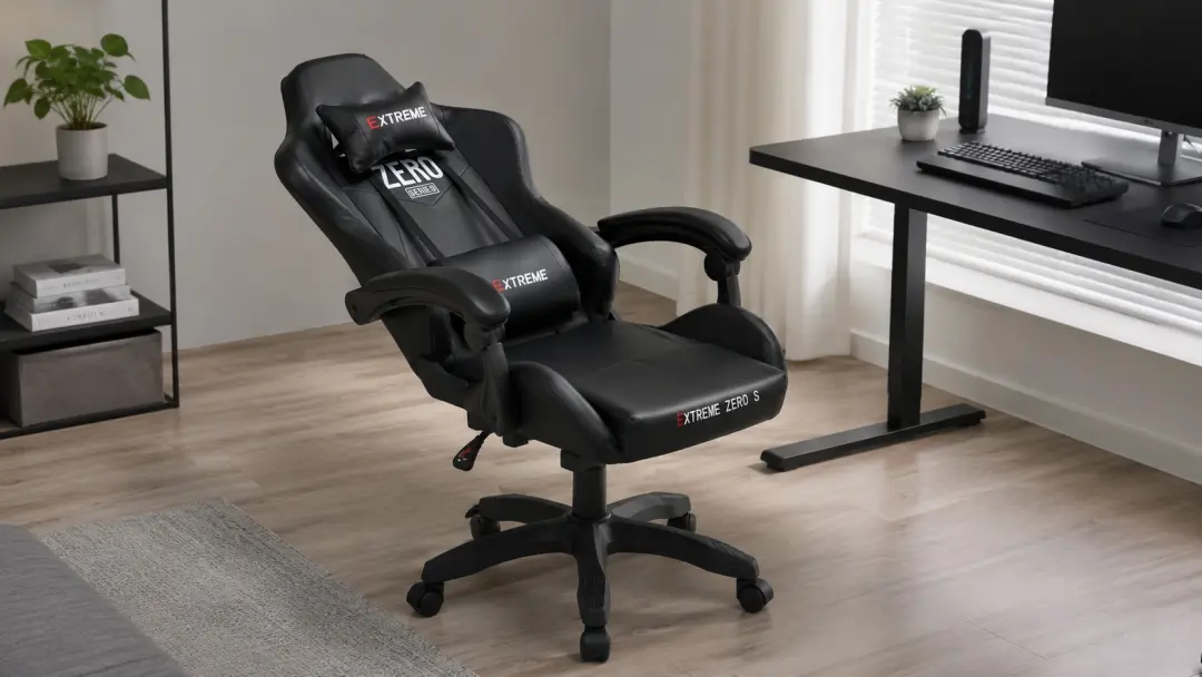 Ghế ngả lưng trong góc setup thực tế