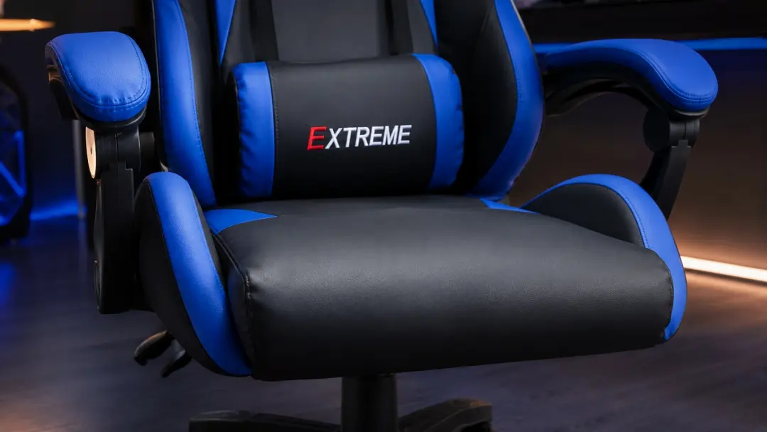đệm ngồi dày của ghế gaming extreme zero s black blue