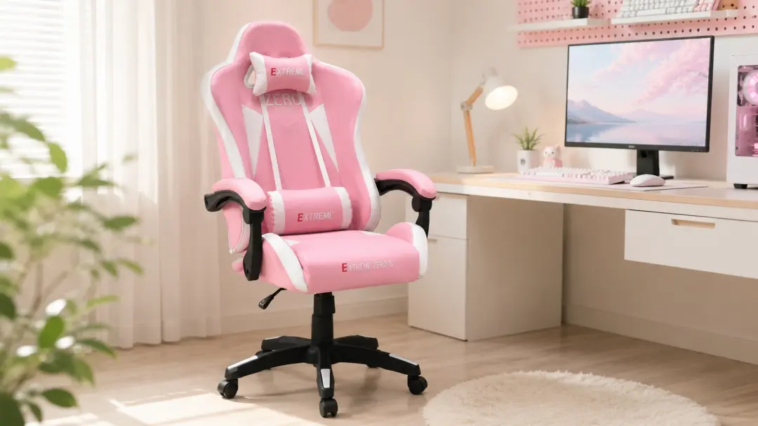 ghế gaming extreme zero s pink toàn cảnh