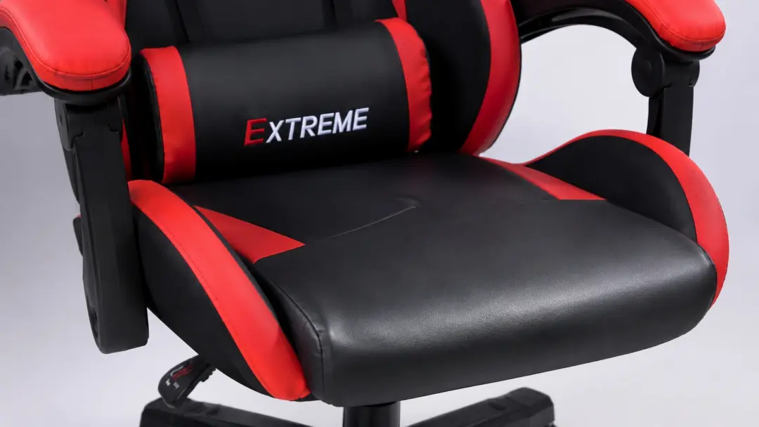 đệm ngồi dày của ghế gaming extreme zero s red black