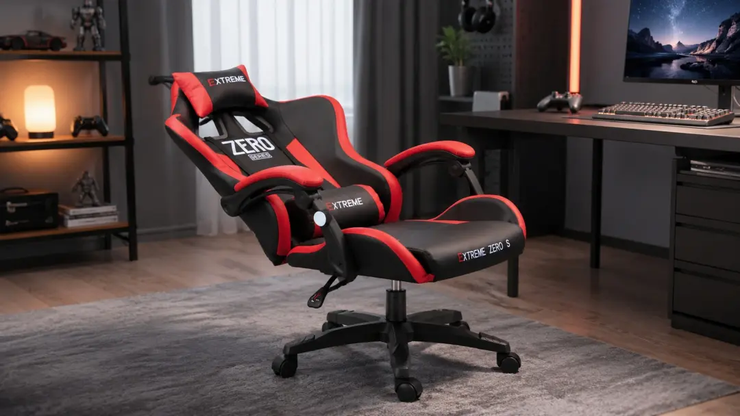 ghế gaming extreme zero s red black ngả lưng 135 độ
