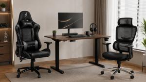 Nên chọn ghế gaming hay ghế công thái học khi dùng bàn nâng hạ?