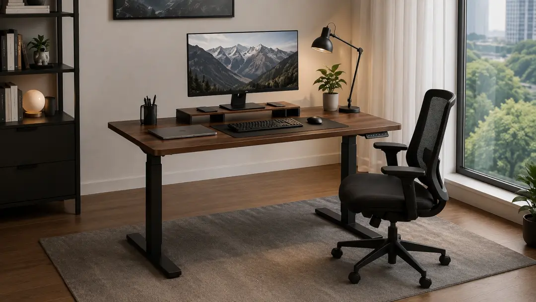 Setup góc làm việc công thái học với bàn nâng hạ tại Hà Nội và TP.HCM