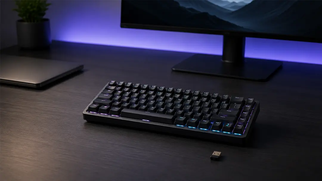 Bàn phím gaming không dây Bluetooth và Wireless 2.4GHz